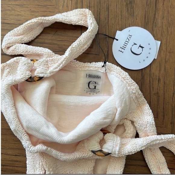 🫶 Hunza G 🫶 Domino Bathing suit in Blush - NWT - Picture 7 of 9